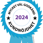 Emblem för mycket väl godkänt 2024 i kundnöjdhet